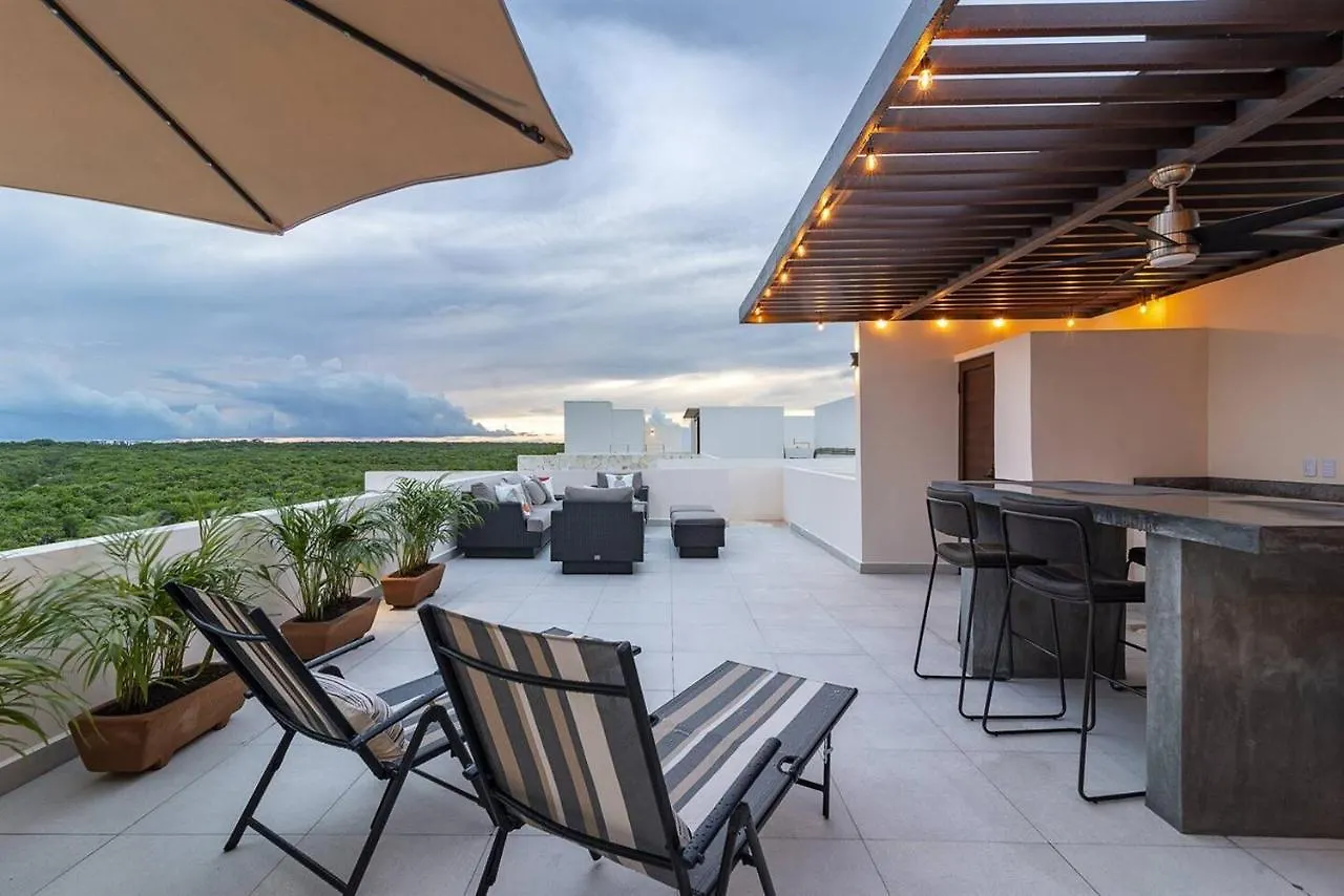 アパート New Modern Beach + Jungle Penthouse Condo アクマル メキシコ